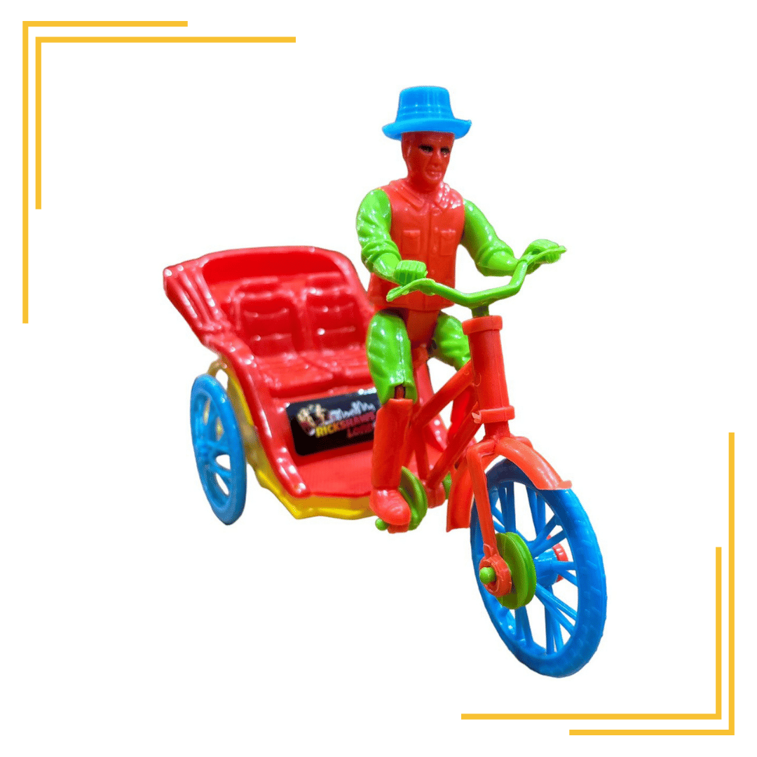 Pull Back Cycle Rickshaw | Miniature Scaled Models || Dinky Toy