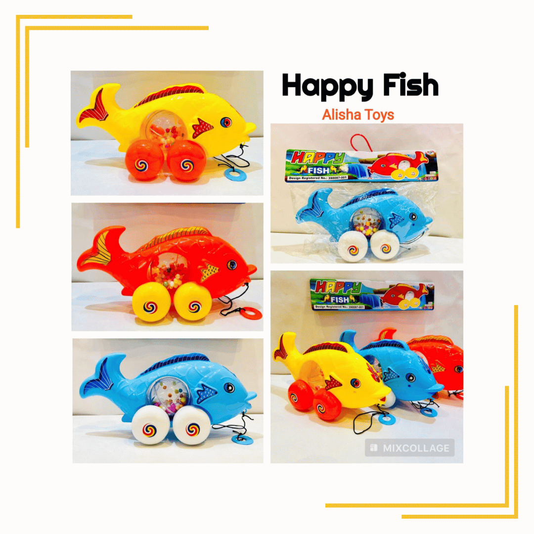 Baby Fish | Colorful Fish | Pull-Along Toy | Toddlers Toy | Gift Toy 