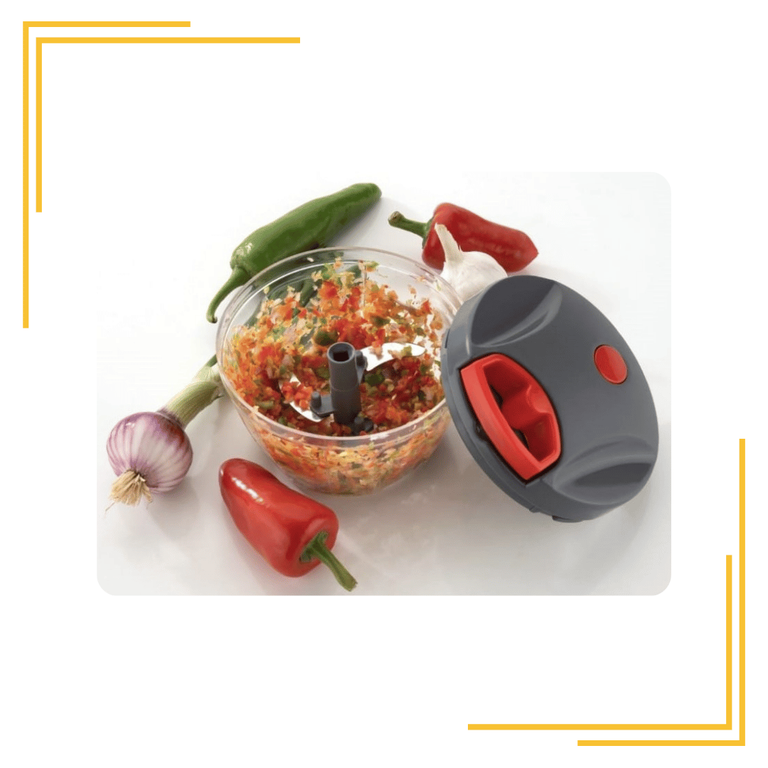 Kitchen Special Classic String Vegetable Chopper with sharp Stainless Steel Blade, Anti Slip Silicone,Compact,1 Year Warranty