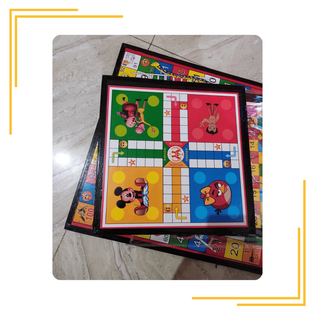 Ludo Set Strategy Family Funtime Snakes and Ladders Travel Board Game