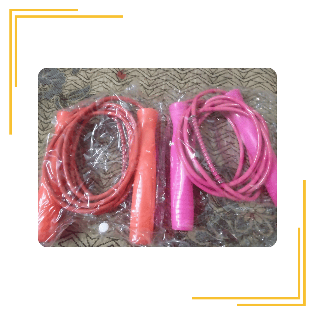 skipping Rope for Girls ,kids,Women, for Exercise,Workout,Training and Weight Loss ( Pack of 2 ) skipping Rope Assorted color