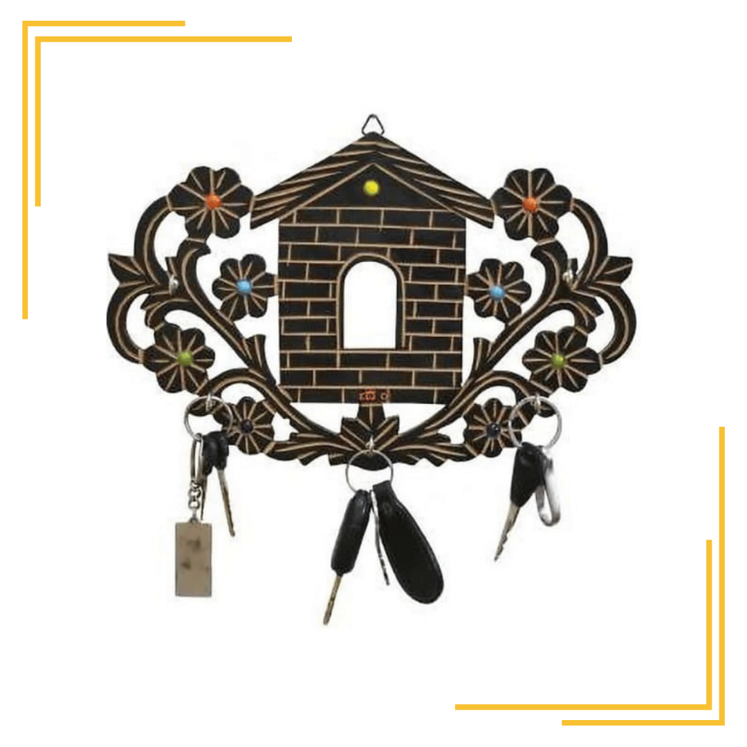 Decorative wooden wall key holder Wood Key Holder