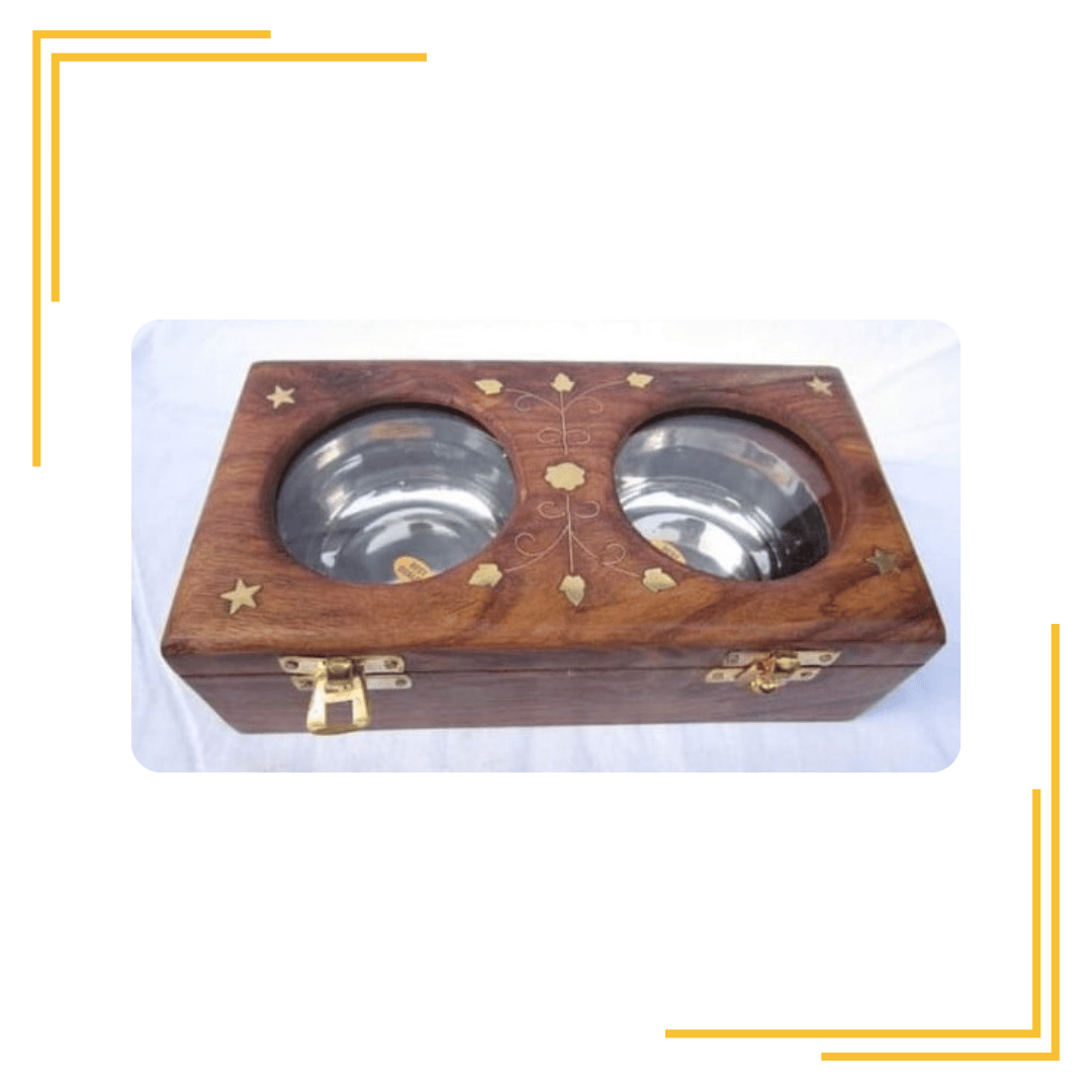 Wooden Mukhwas Container | Masala Box | Spice Rack | Spice Storage Jars | Condiment Mukhwas Container Spice Holders Supari Saunf Container Set Masala Container | Dry fruit Box