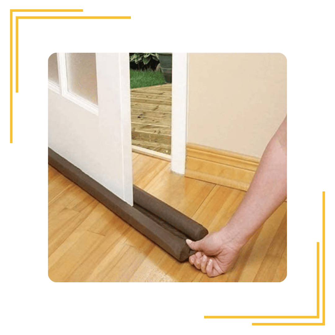 PVC Door Guard (40 Inches,) Gap Filler for Door Bottom Seal Strip - Sound-Proof, Reduce Noise, Energy Saving Door Stopper for Reduce Door Dust, Insects Protector