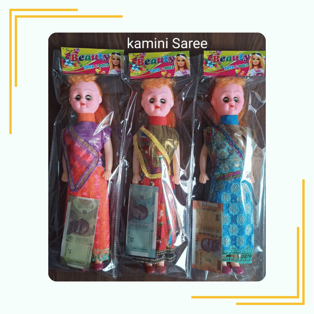 Fashion Doll Toy for Youth & Girls (saree) and Playing currency notes