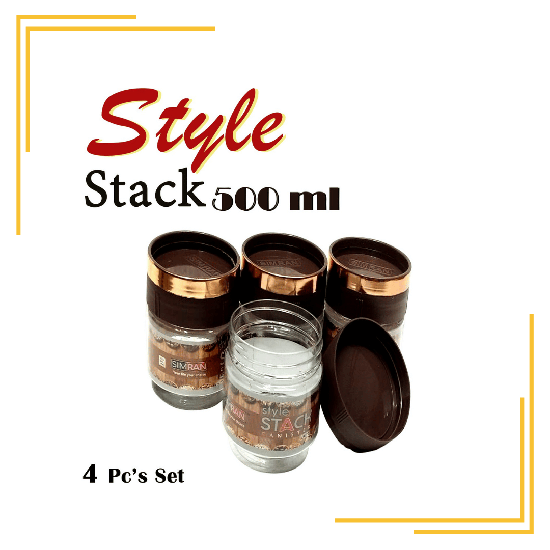 Plastic airtight Container STYLE Stack Jar