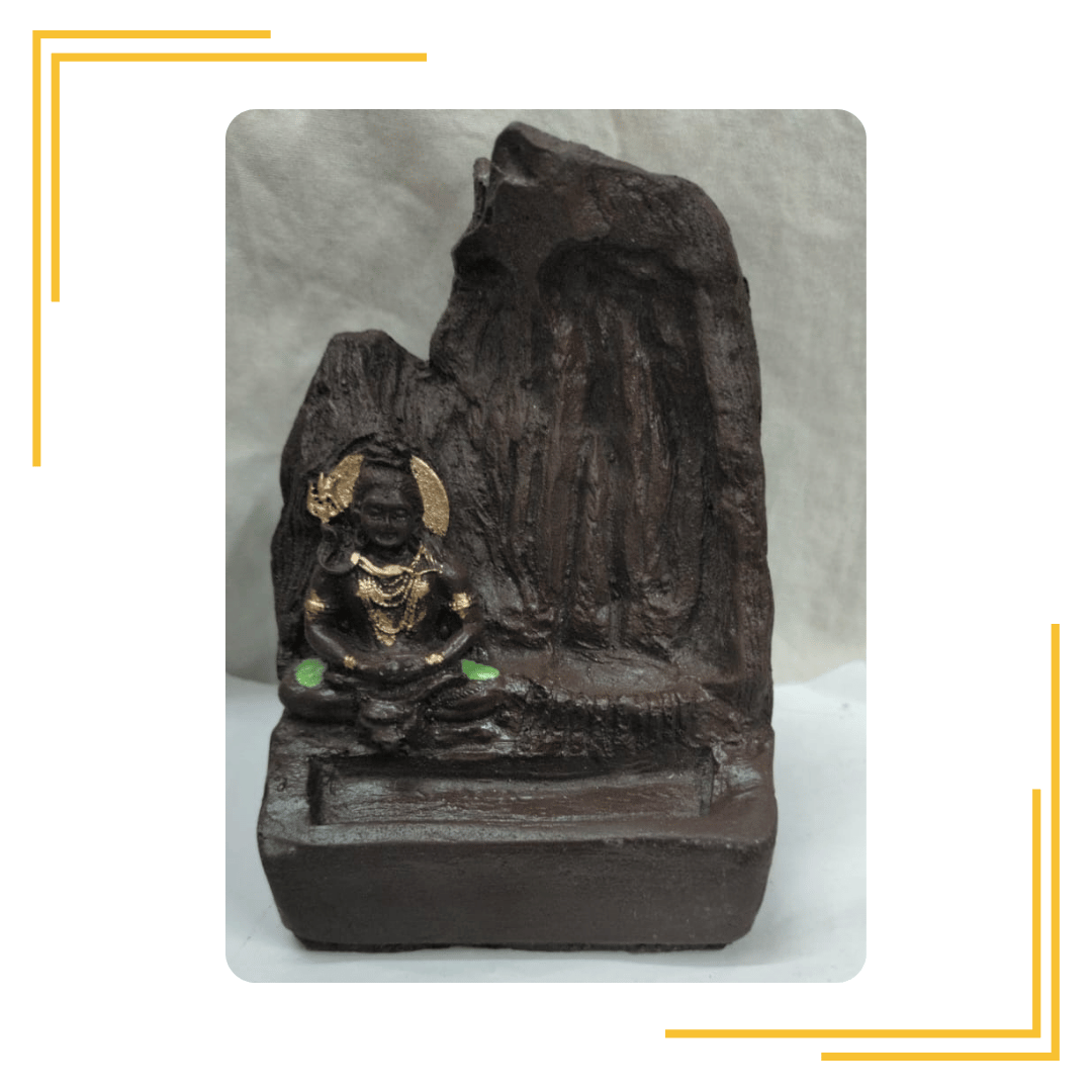 Incense holder for home decor/positivity, shivji incense backflow holder Polyresin, Ceramic, Earthenware Incense Holder Set