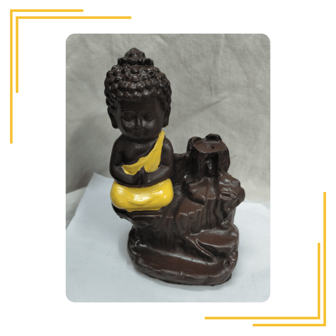 Handcrafted Showpiece Smoke Buddha Lord Statue Decorative Showpiece