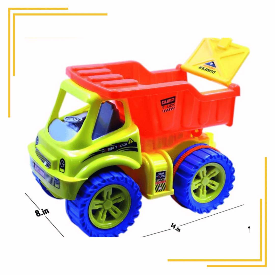 Toys Treasure Friction Powered Super Dumper Truck with Openable Dump for Toddlers/Kids