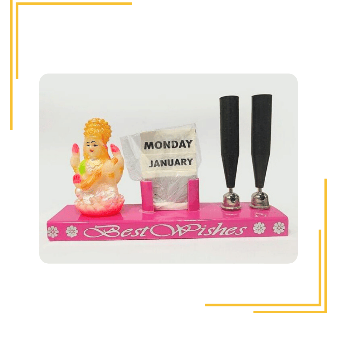 Pen Stand with Calendar for Office Desk