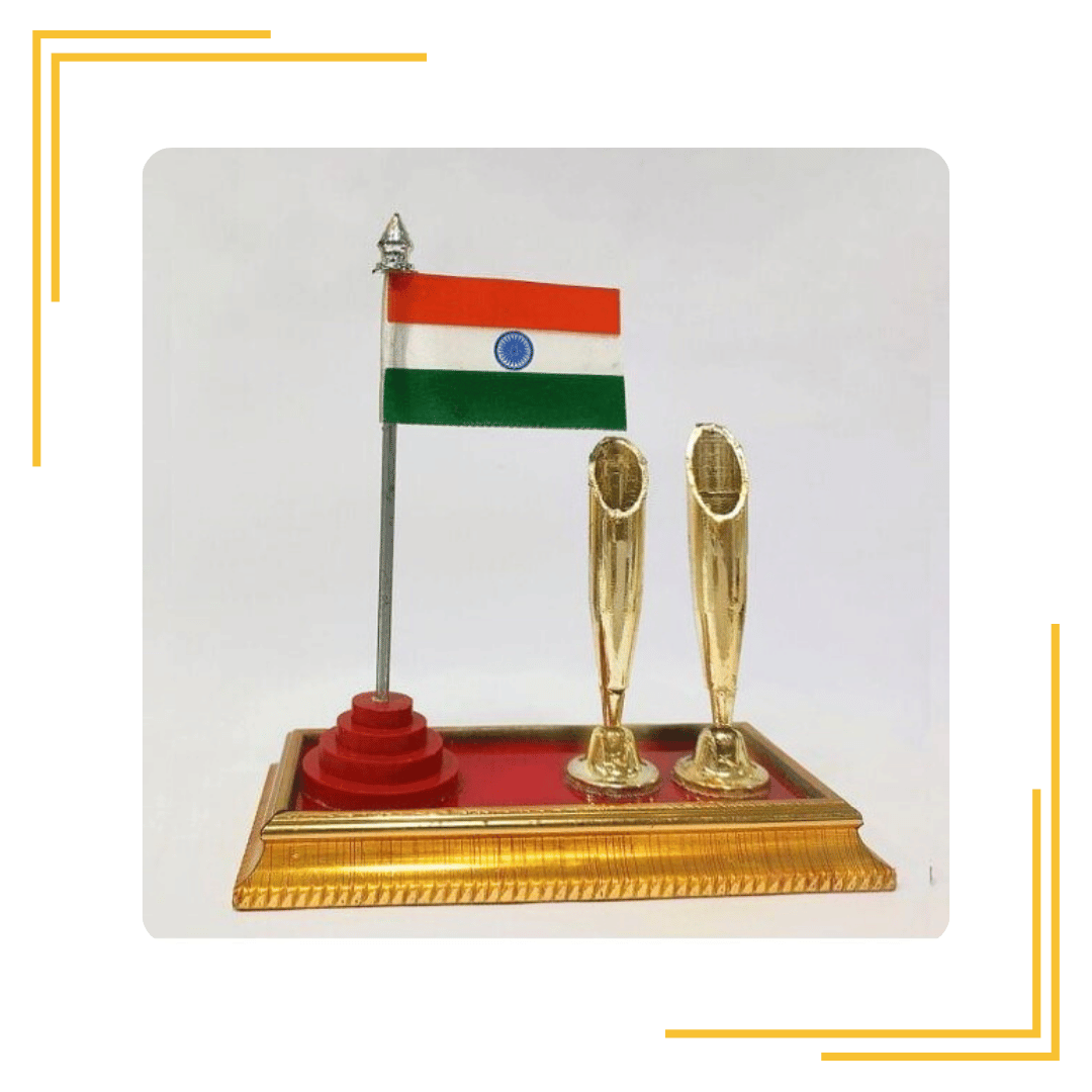 indian flag and pen stand for ofice desk Rectangle Table Miniature Flag 