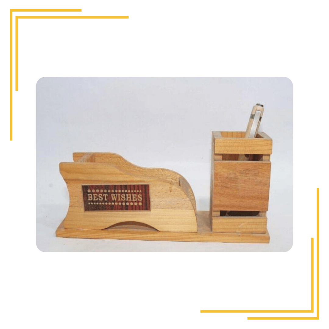 Brown Promotional Designer Wooden Pen Holders