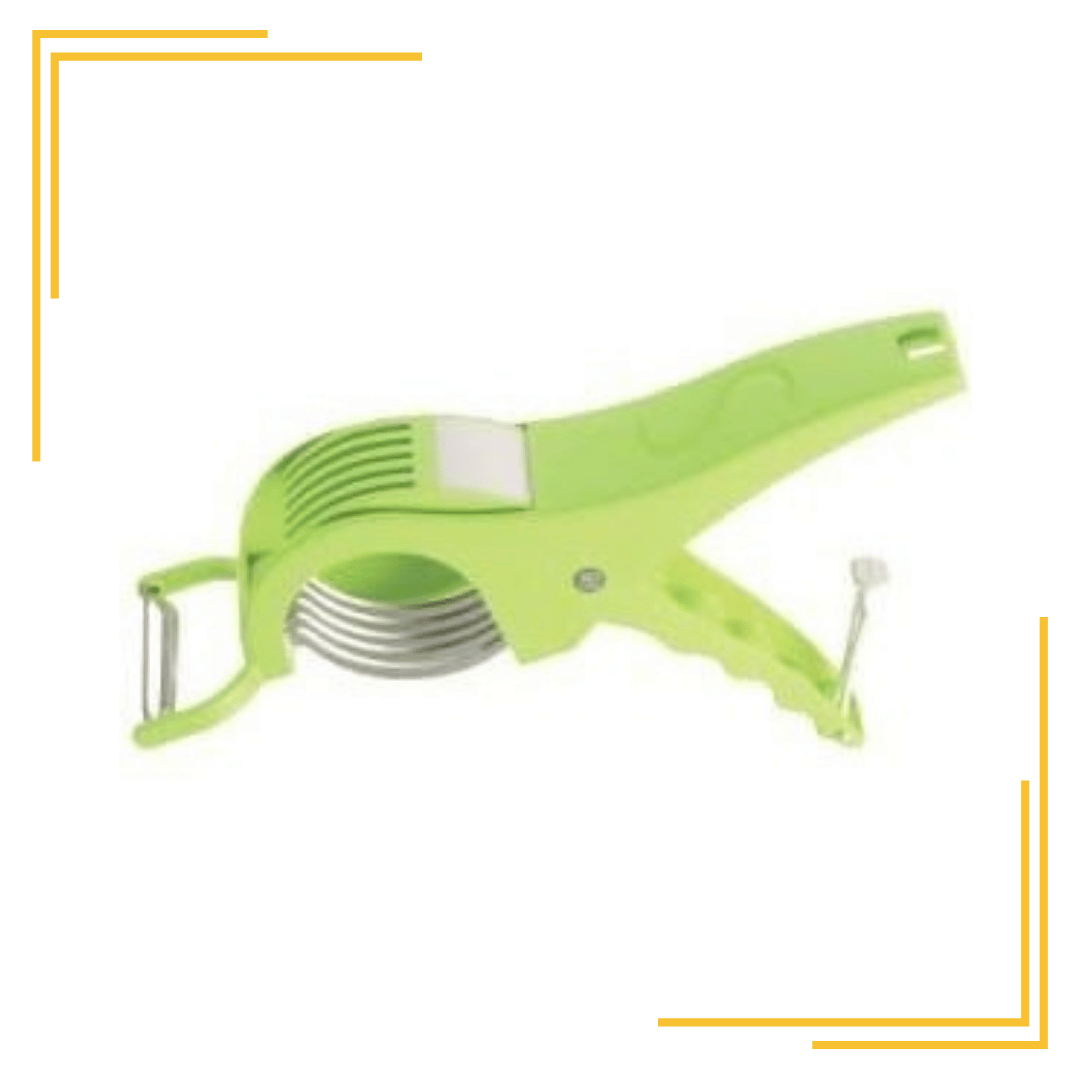 2 in 1 Stainless Steel 5 Blade Vegetable Cutter with Peeler.