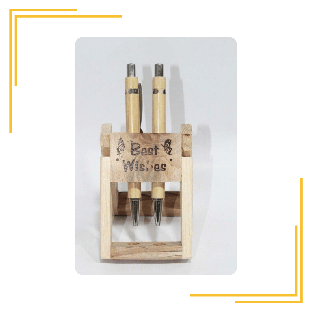 Multipurpose Wooden Pen Stand Stationary Holder For Office Table and Study Table Gifts On Birthdays